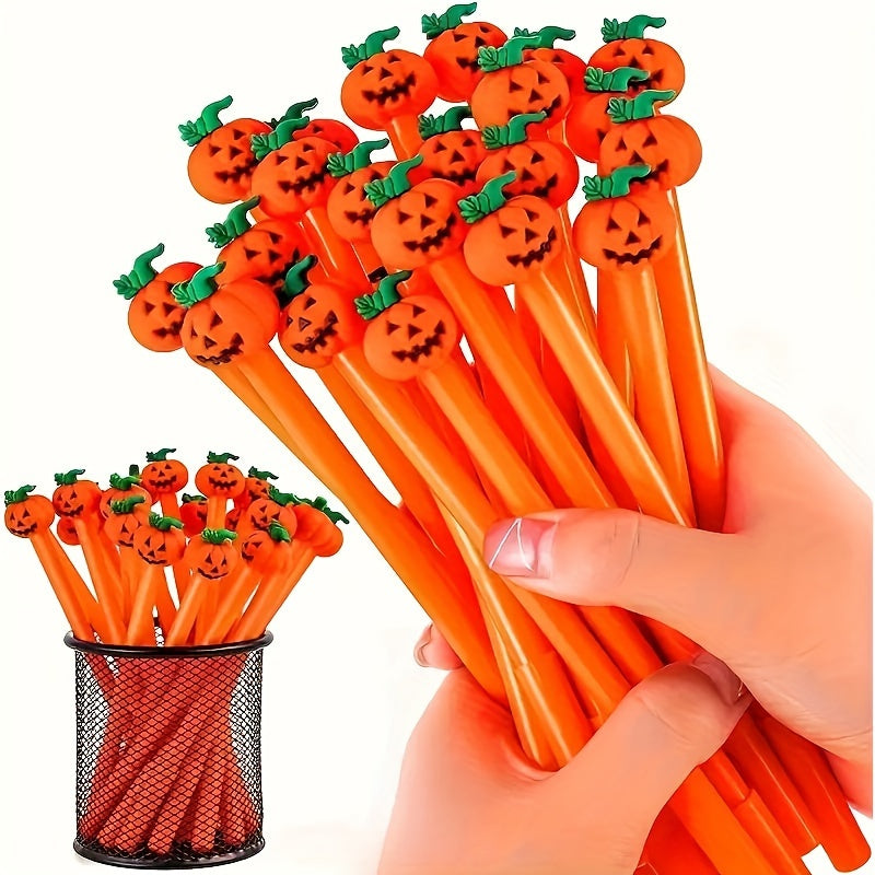 20 pcs 20-Piece Festive Halloween Gel Pens: Cute Pumpkin