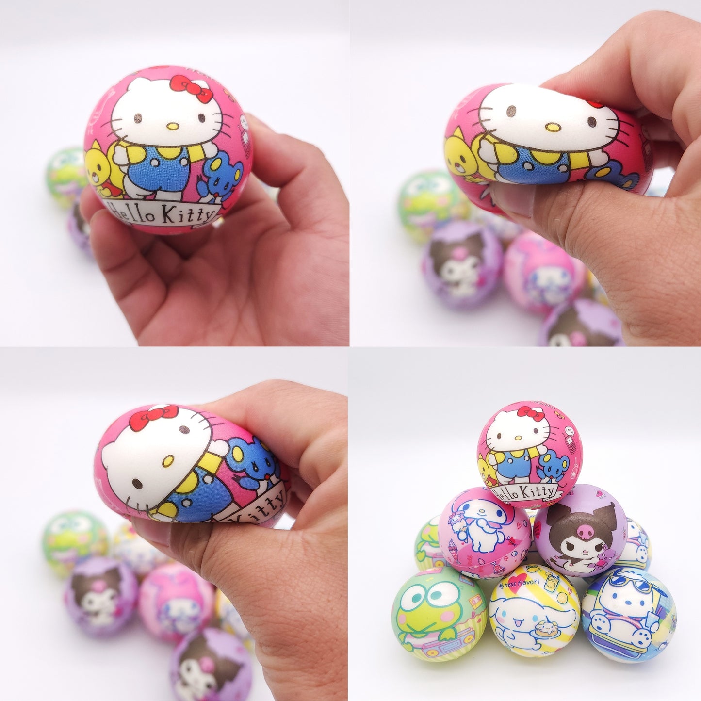 6/12pcs Series Cartoon Soft Sponge Ball, Toy Ball, Great Gift