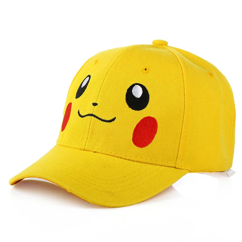 Anime Pokemon Baseball Cap Pika hi Hat Adjustable Pokemon Cosplay Hip Hop Cap Girls Boys Children's Figures Toys Gift