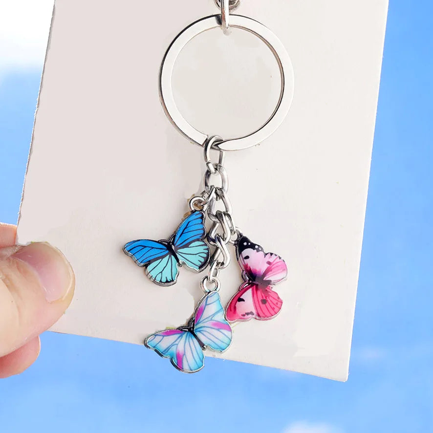 10pcs/lot Wholesale Butterfly Keychain