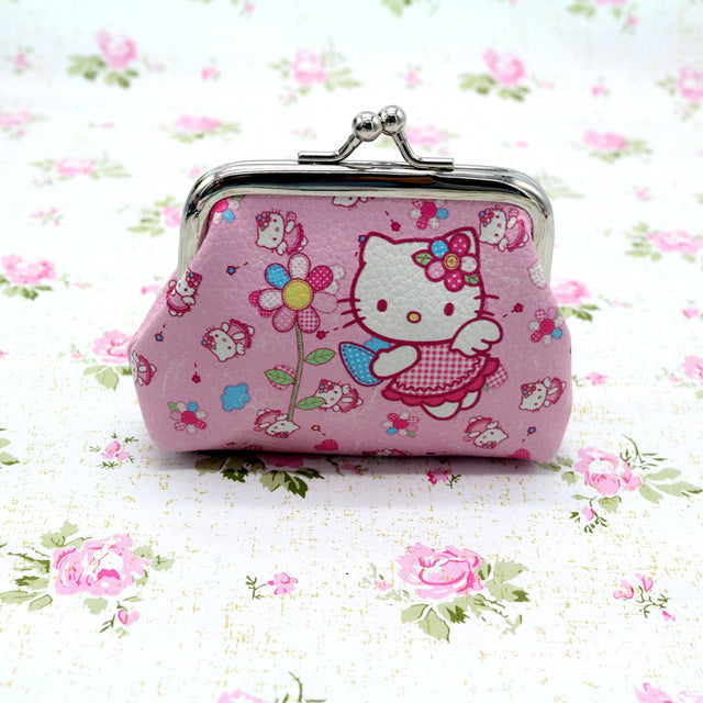 Hello Kitty Cartoon Coin Pouch Purse Sanrio Creative Small Wallet Wholesale My Melody Bags girls purse Kawaii Wallet Kid Purses