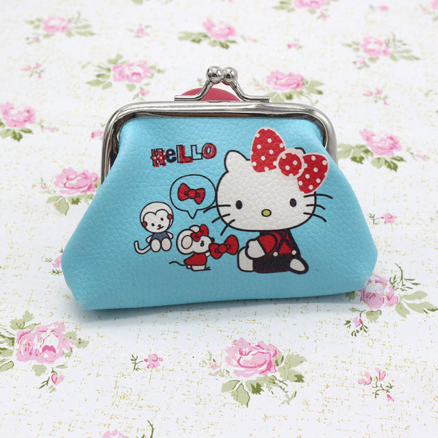 Hello Kitty Cartoon Coin Pouch Purse Sanrio Creative Small Wallet Wholesale My Melody Bags girls purse Kawaii Wallet Kid Purses