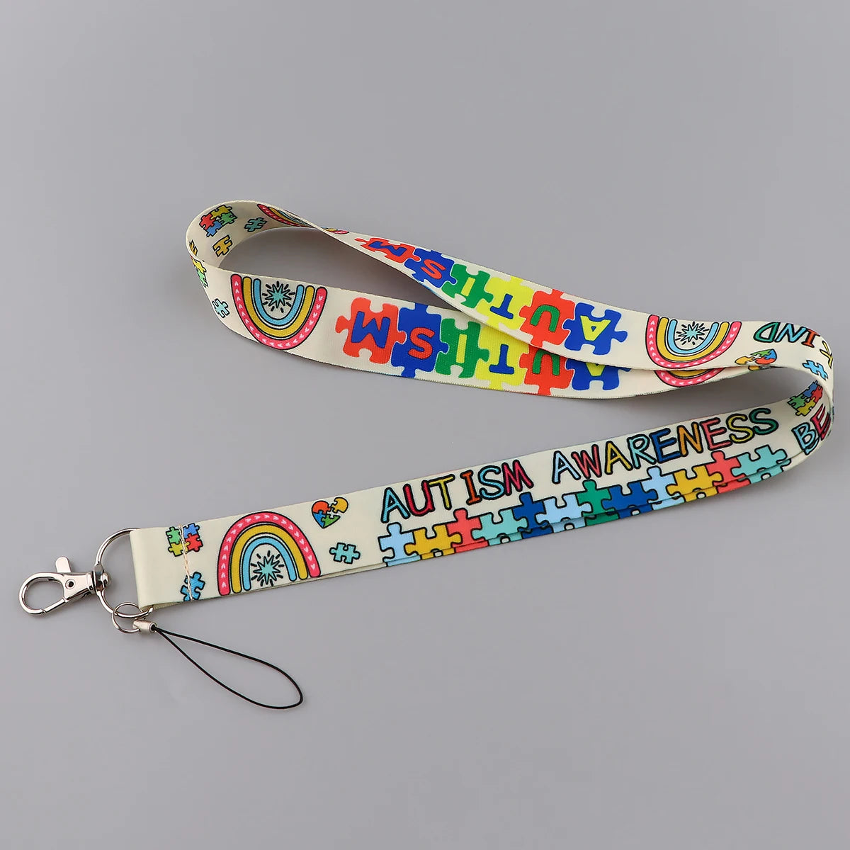 Lanyard ID Autism Awareness Badge Holder Mobile Phone Accessories