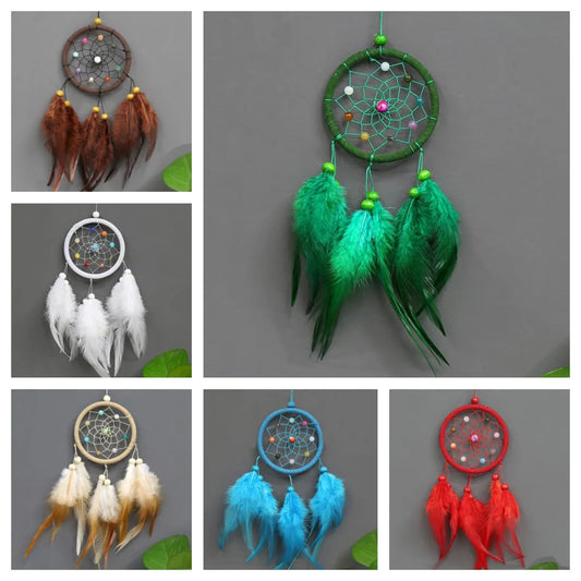 Hanging Drop Feathers Dream Catcher Hangings Fresh Ornaments Car Gifts Simple Creative Vintage Home Decorations Bedroom Decor