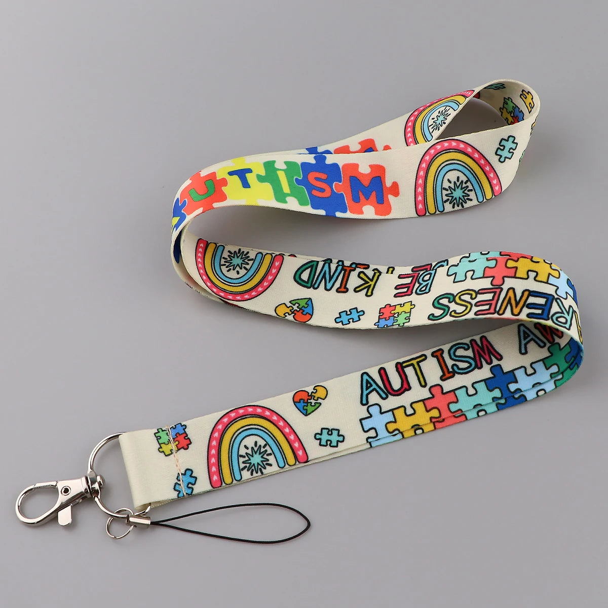 Lanyard ID Autism Awareness Badge Holder Mobile Phone Accessories