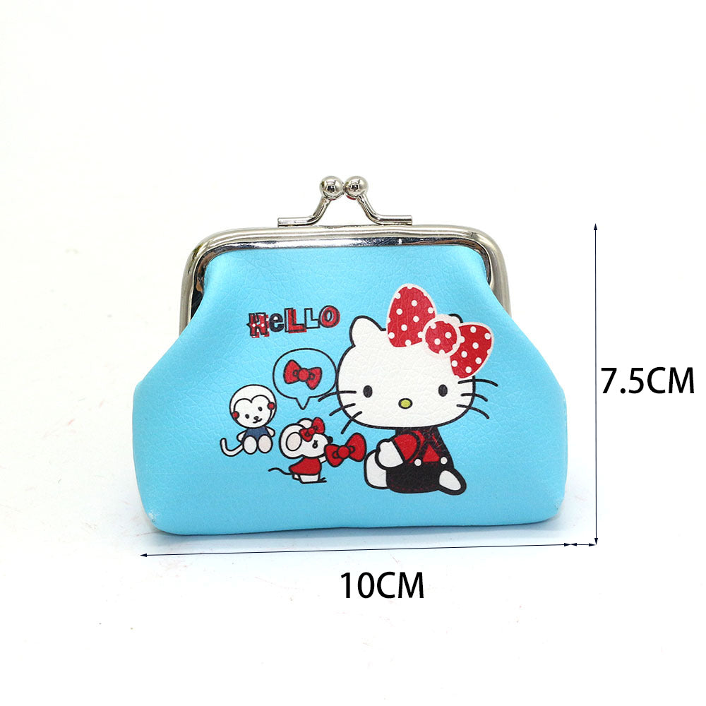 Hello Kitty Cartoon Coin Pouch Purse Sanrio Creative Small Wallet Wholesale My Melody Bags girls purse Kawaii Wallet Kid Purses