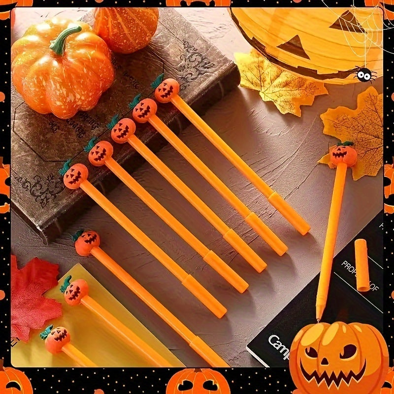 20 pcs 20-Piece Festive Halloween Gel Pens: Cute Pumpkin