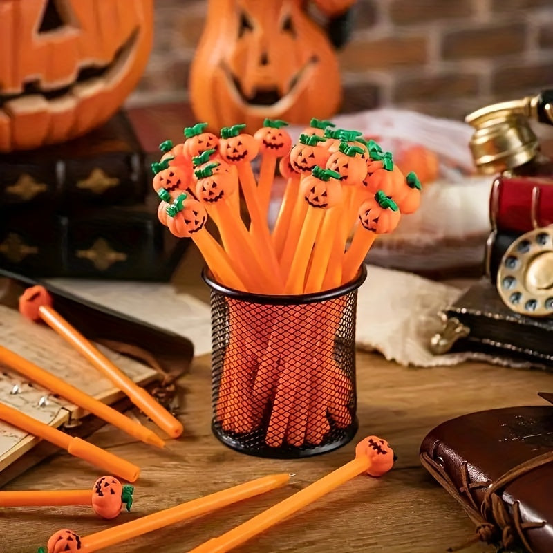 20 pcs 20-Piece Festive Halloween Gel Pens: Cute Pumpkin