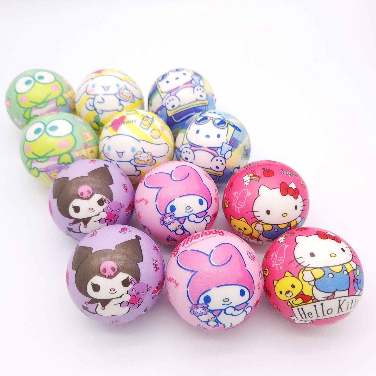 6/12pcs Series Cartoon Soft Sponge Ball, Toy Ball, Great Gift